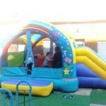 Hinchable Arco Iris en Fiesta de Cumpleaños