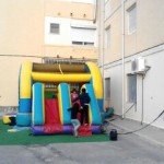 Hinchable Arco Iris en Fiesta de Cumpleaños